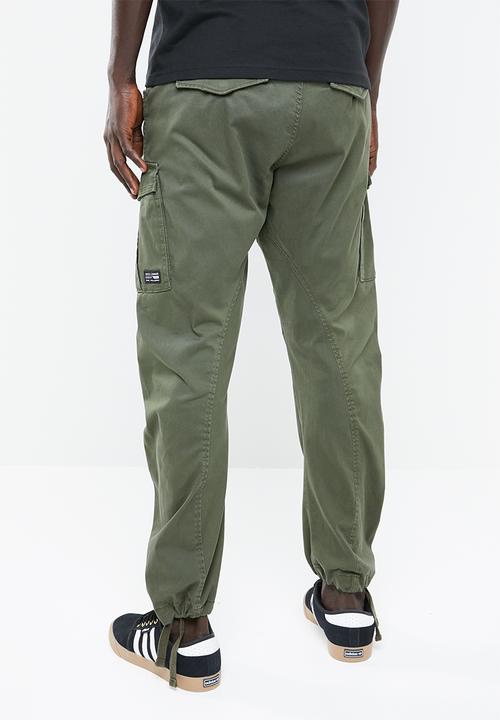 Jack & Jones - Drake chop AKM 574 cargo trousers - green