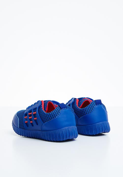 Naughty Kids - Lace sneaker - blue & red