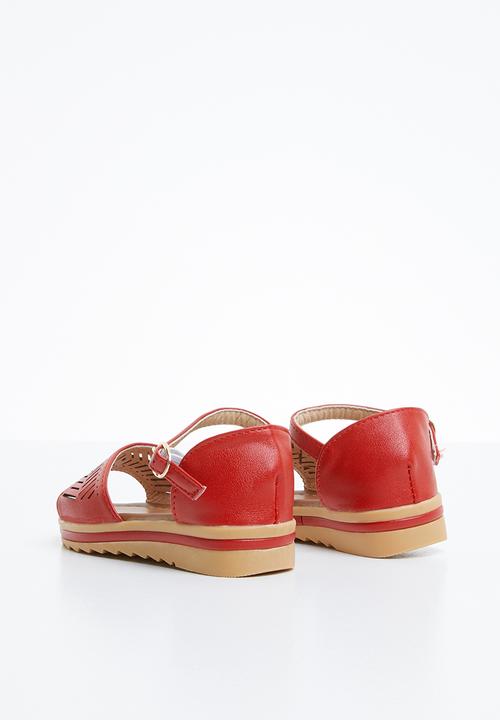 Naughty Kids - Amber summer strap sandal - red