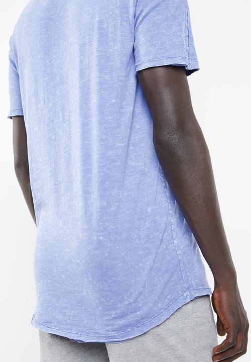 Jack & Jones - Turbo scoop neck short sleeve tee -  blue