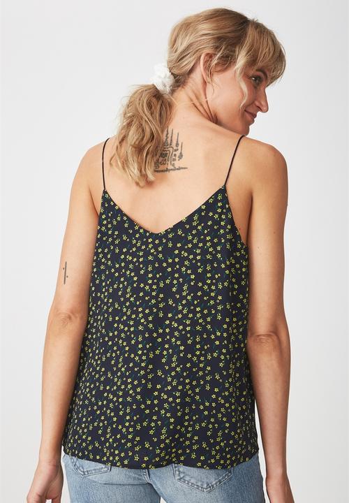 Cotton On - Astred Cami - navy & yellow 