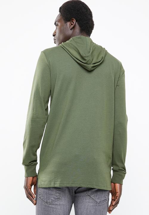 Only & Sons - Dean long sleeve hoodie - green