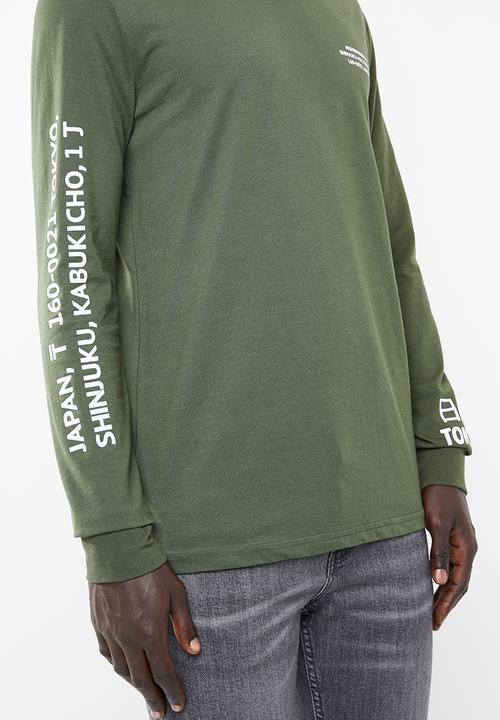 Only & Sons - Dean long sleeve hoodie - green