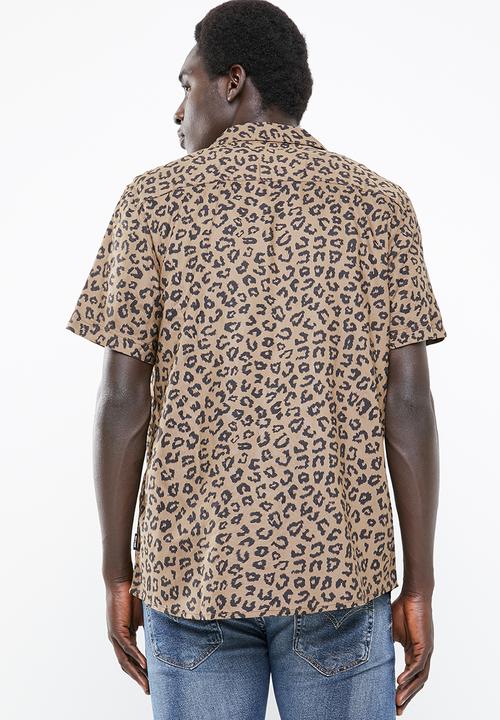 Only & Sons - Alex Leo resort short sleeve shirt - brown