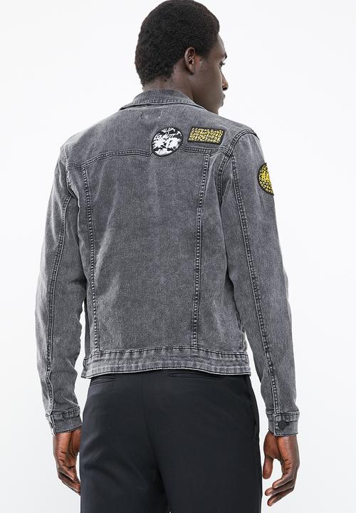 Only & Sons - Coin badge jacket - black 