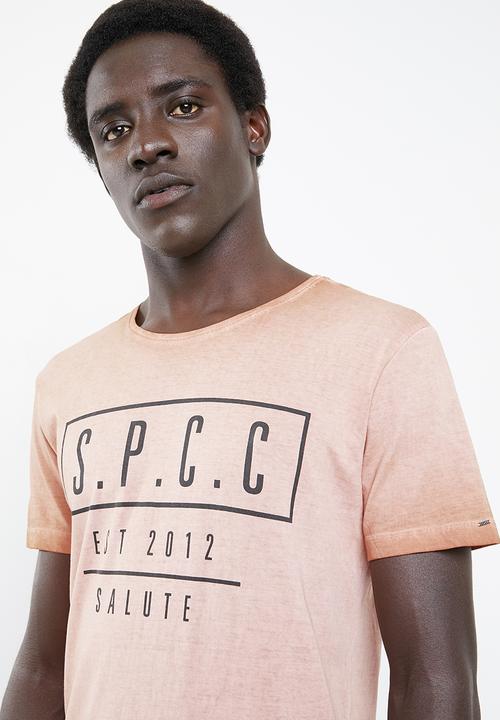 S.P.C.C - Block placement printed tee - tan
