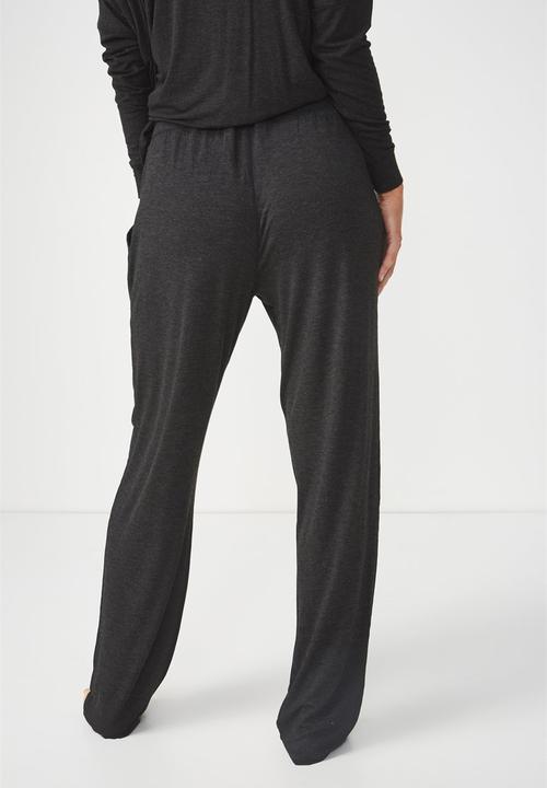Cotton On - Sleep recovery relaxed pant - black 