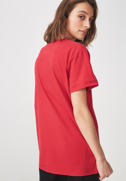 Cotton On - Premium graphic tee ACDC studs - red