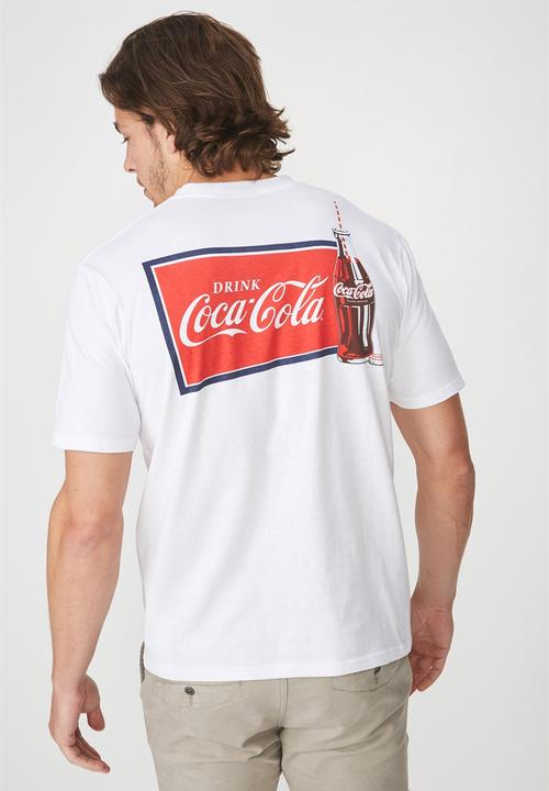 Cotton On - Coke-ice cold Tbar collaboration tee - white