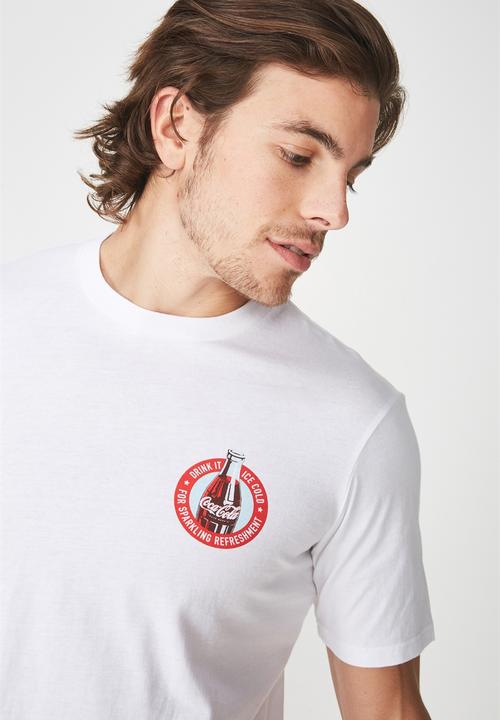 Cotton On - Coke-ice cold Tbar collaboration tee - white