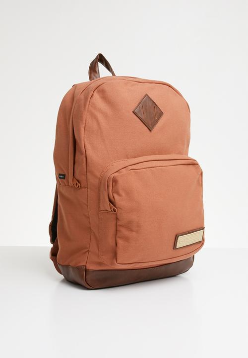 RVCA - schooled back pack - rust
