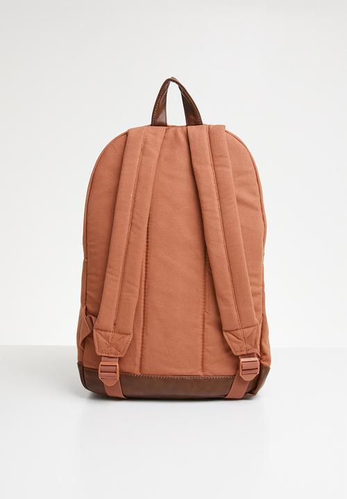RVCA - schooled back pack - rust