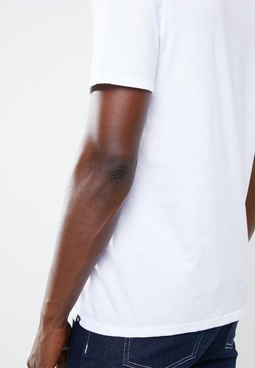 Hurley - Icon slash gradient T-shirt - white