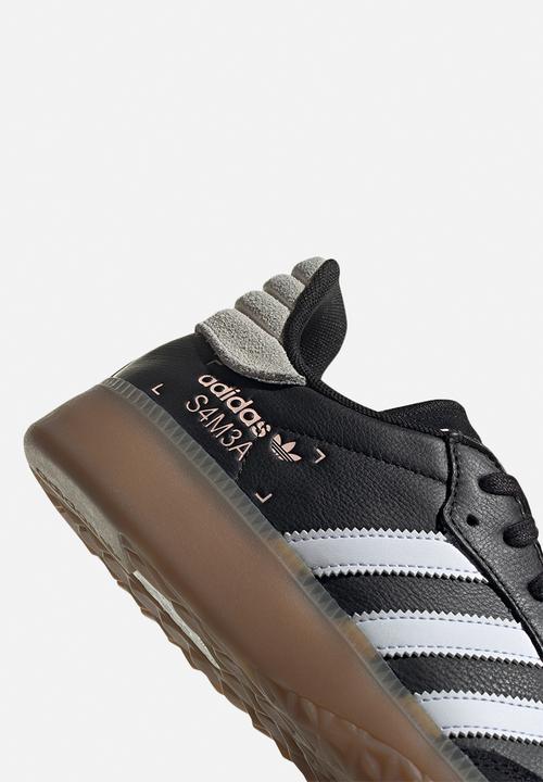 adidas Originals - SAMBA RM - black/white/clear orange
