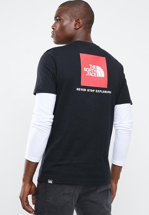 The North Face - Red box tee - black