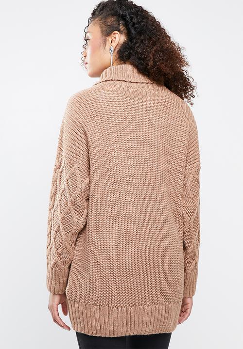 Superbalist - Cable knit chunky - tan