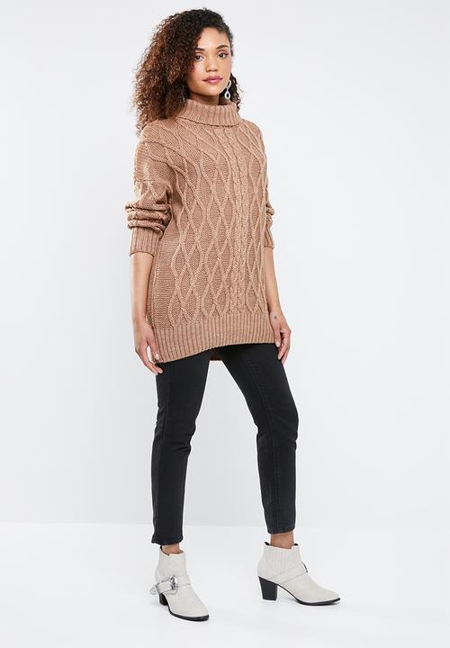 Superbalist - Cable knit chunky - tan