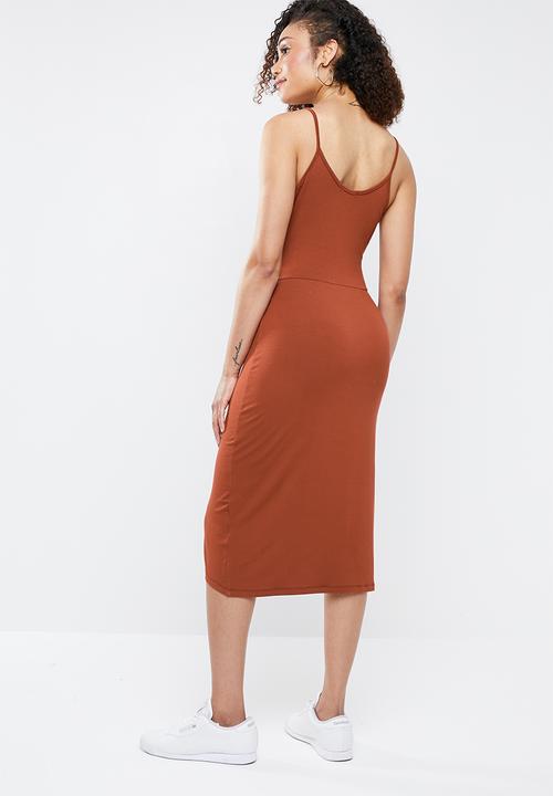 Superbalist - Sleeveless twist dress - tan