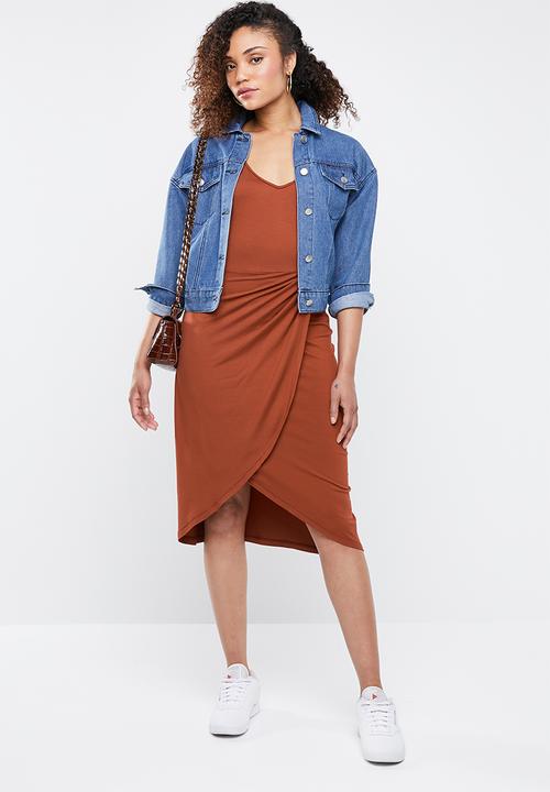 Superbalist - Sleeveless twist dress - tan