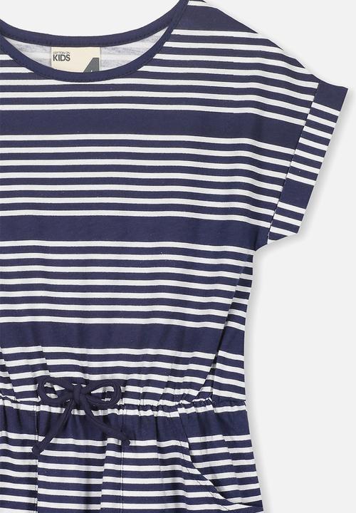 Cotton On - Sibella short sleeve  - navy & white 