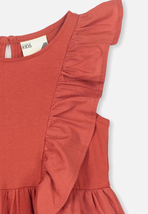 Cotton On - Sheridan sleeveless dress - orange 