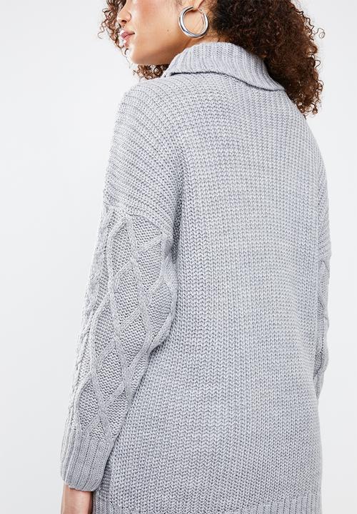 Superbalist - Cable knit chunky - grey