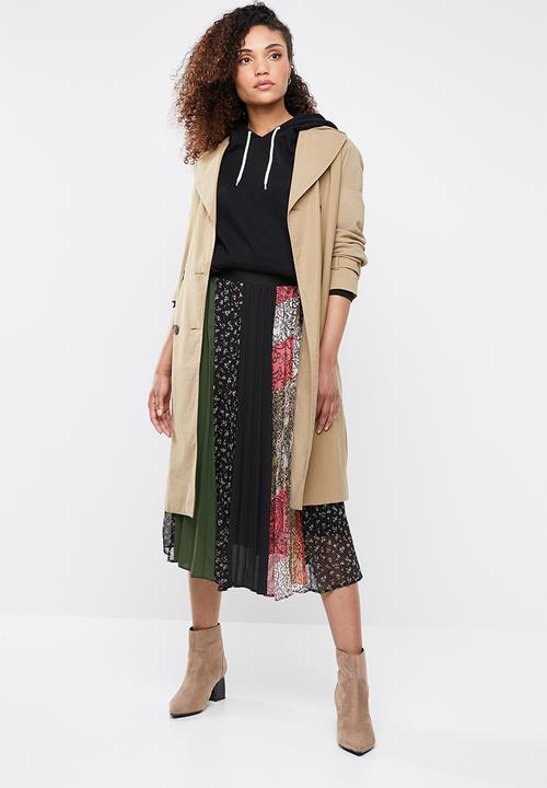 Superbalist - Mix print pleated skirt - multi