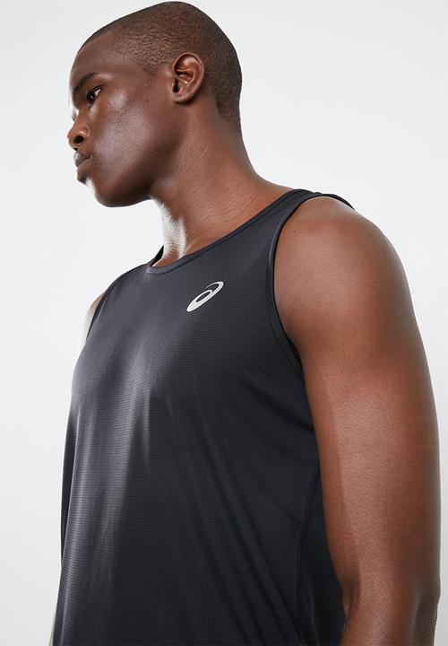ASICS - Silver singlet - black 