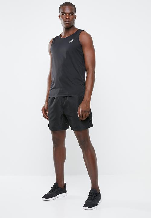ASICS - Silver singlet - black 