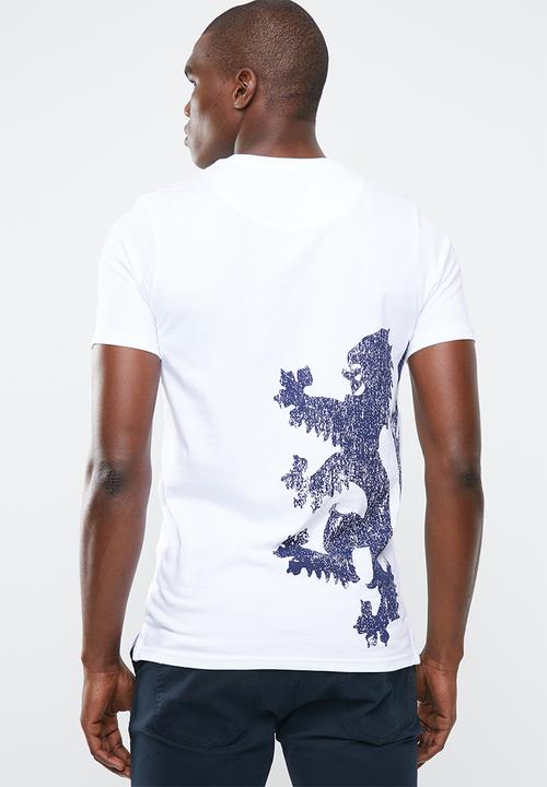 Pringle of Scotland - Leo round neck tee - white
