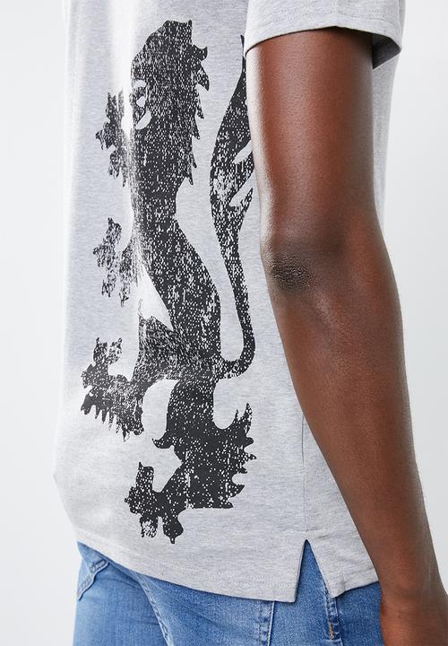 Pringle of Scotland - Leo round neck tee - grey