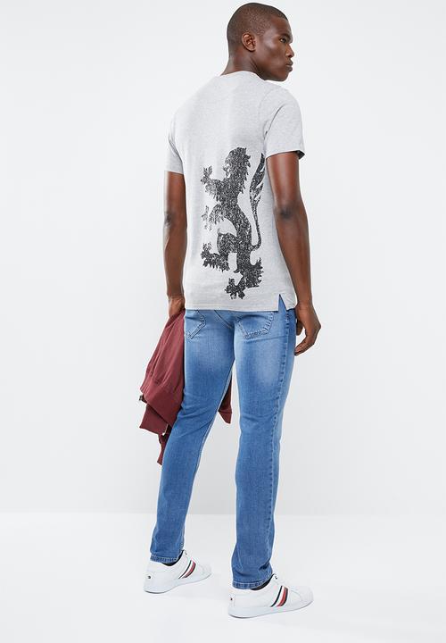 Pringle of Scotland - Leo round neck tee - grey