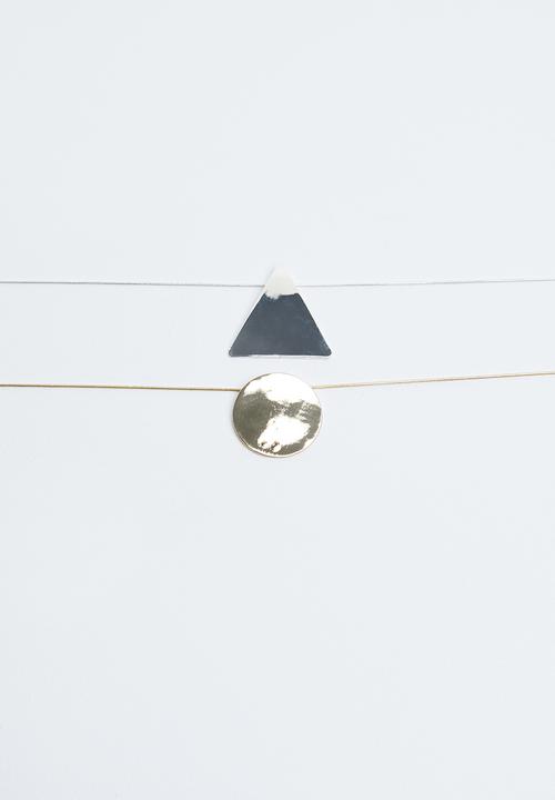 Joy Collectables - Double pendant necklace - gold & silver