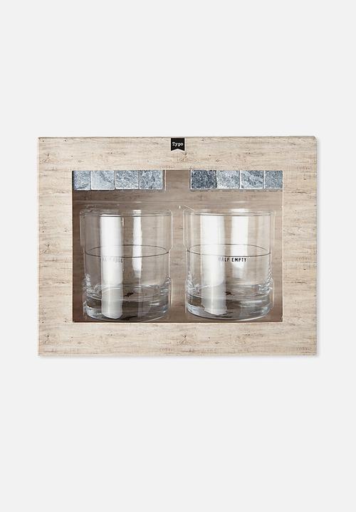 Typo - Whiskey set - transparent 