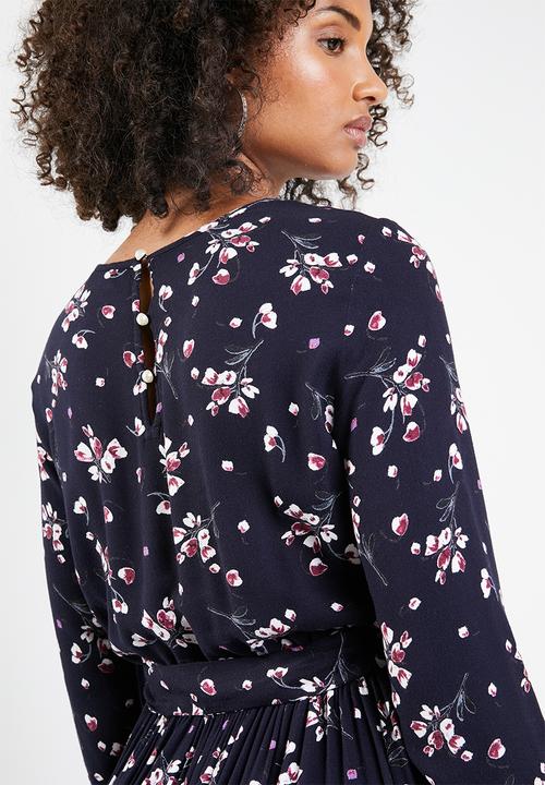 Vero Moda - Maya long sleeve dress - navy