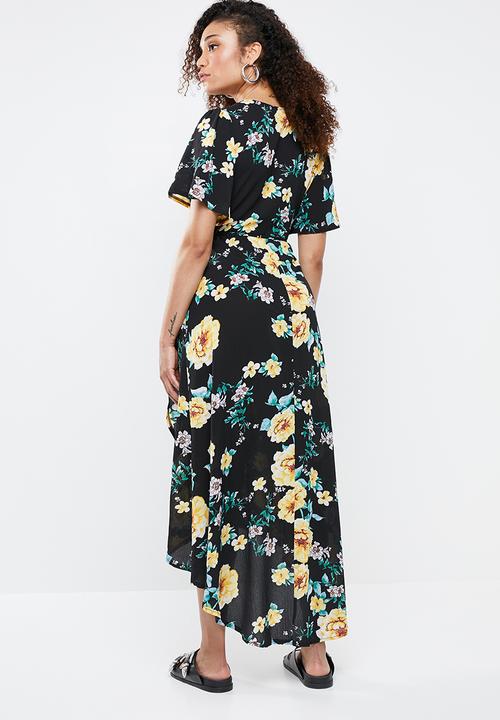 Missguided - High low dress floral - multi