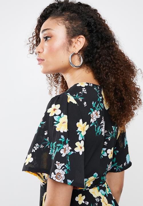 Missguided - High low dress floral - multi