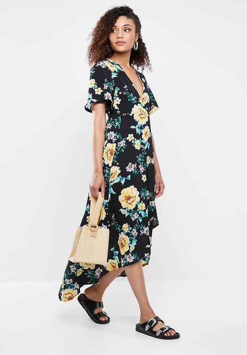 Missguided - High low dress floral - multi