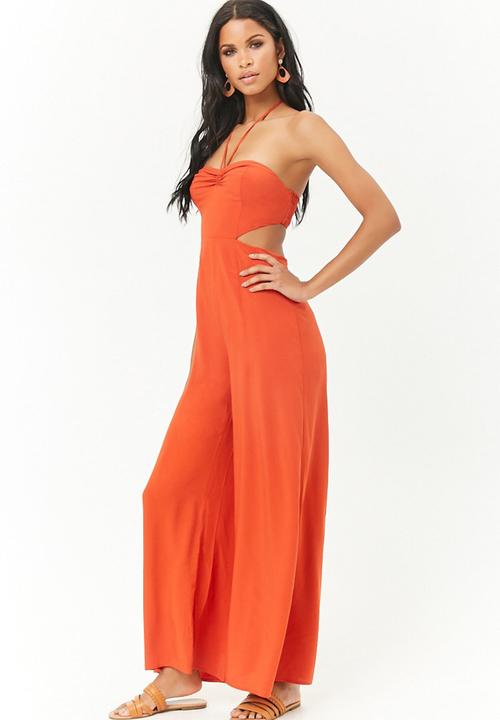 Forever21 - Cutout jumpsuit - orange