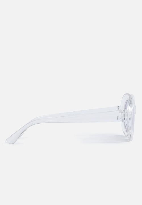 Superbalist - Thick framed sunglasses - clear/purple