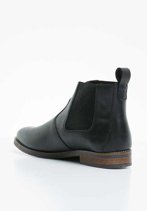 Superbalist - Cameron leather chelsea boot- black