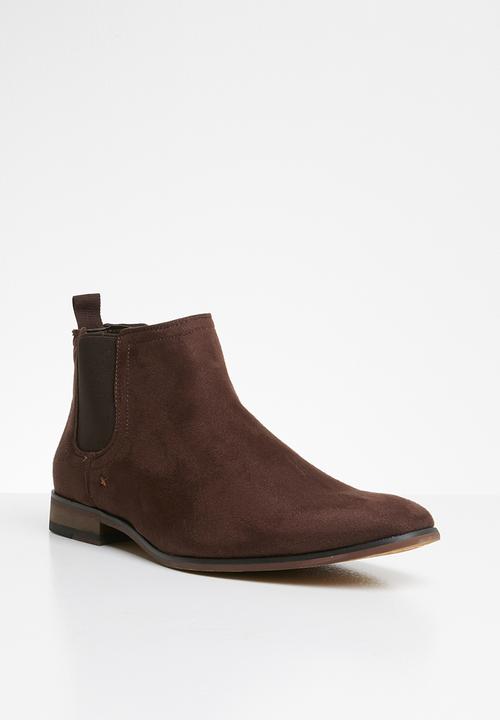 Superbalist - Chelsea boot with back pull tab - brown