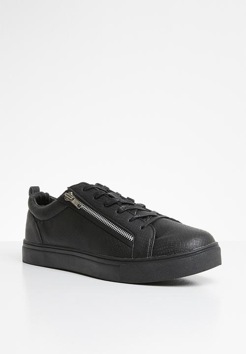 Brave Soul - Oscar crackled sneakers - black