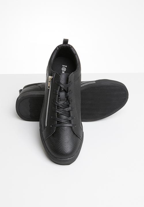 Brave Soul - Oscar crackled sneakers - black