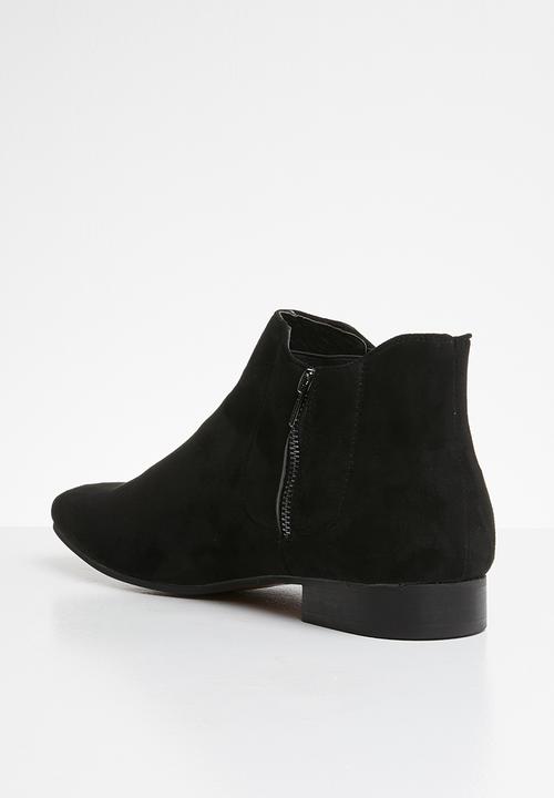 MAZERATA - Nanni mock suede chelsea boots - black