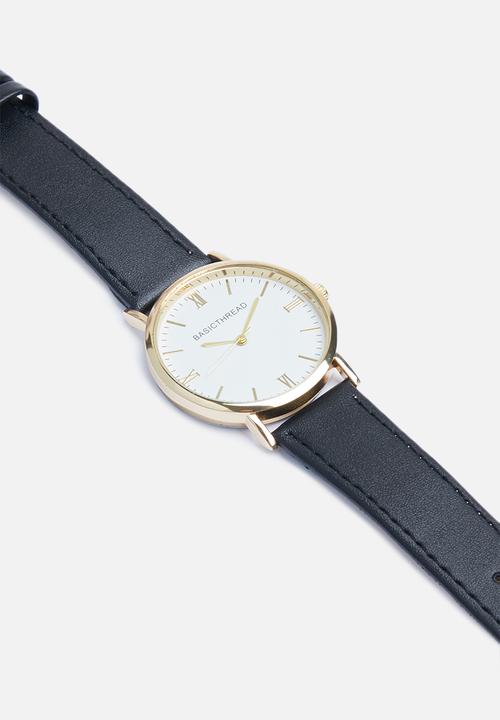 basicthread - Justin watch - black & gold