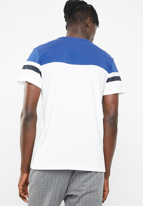G-STAR - Graphic 14 short sleeve tee - white & blue 