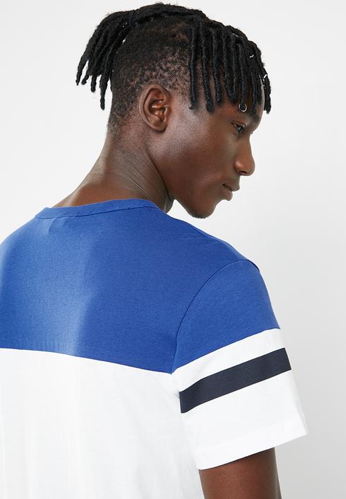 G-STAR - Graphic 14 short sleeve tee - white & blue 