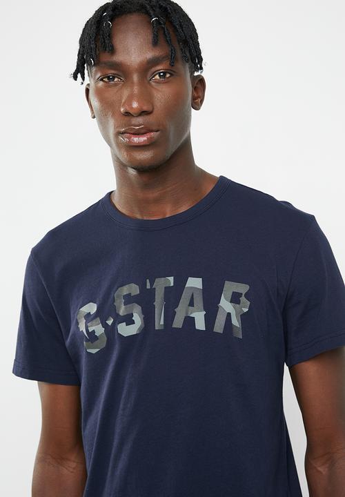 G-STAR - Graphic 10 short sleeve tee - blue 