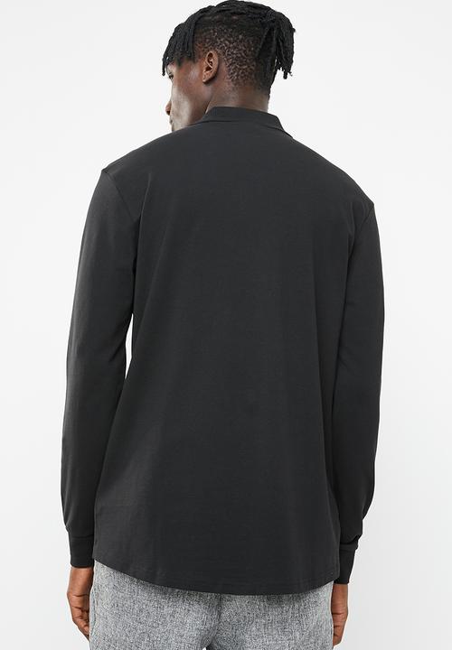 G-STAR - Starkon long sleeve polo - black